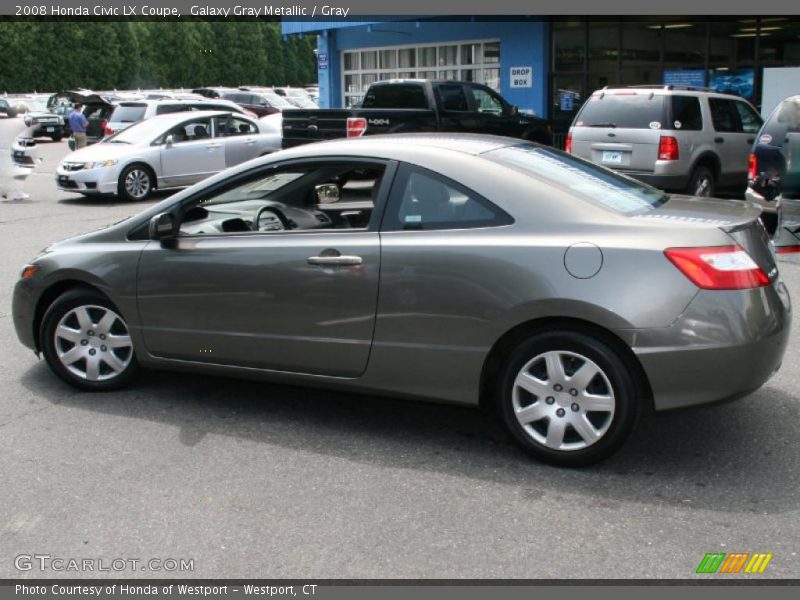 Galaxy Gray Metallic / Gray 2008 Honda Civic LX Coupe