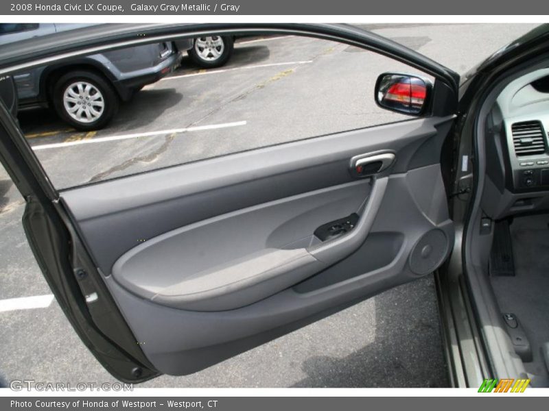 Galaxy Gray Metallic / Gray 2008 Honda Civic LX Coupe