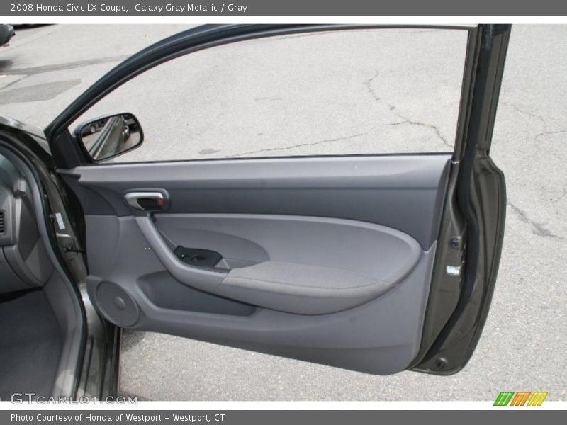 Galaxy Gray Metallic / Gray 2008 Honda Civic LX Coupe
