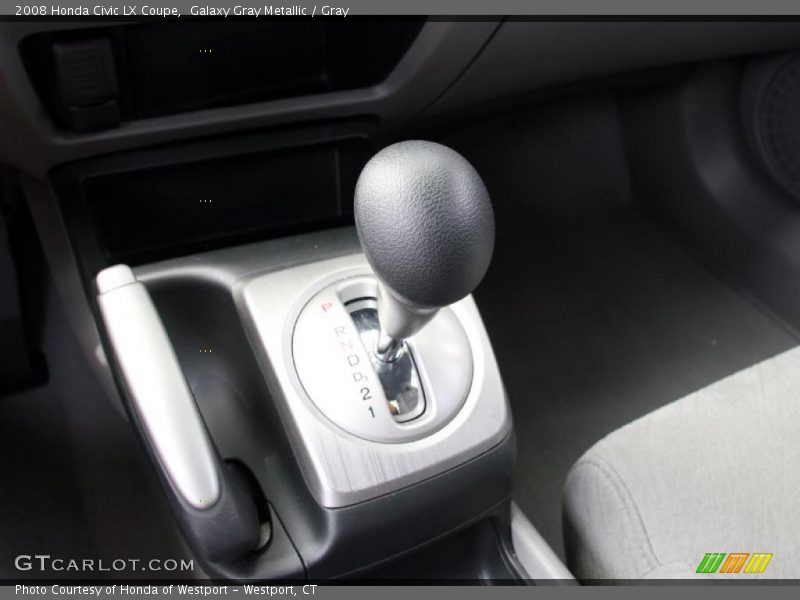 Galaxy Gray Metallic / Gray 2008 Honda Civic LX Coupe