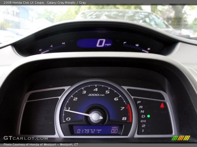 Galaxy Gray Metallic / Gray 2008 Honda Civic LX Coupe