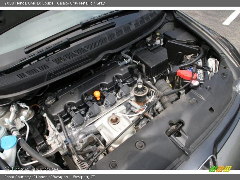 Galaxy Gray Metallic / Gray 2008 Honda Civic LX Coupe