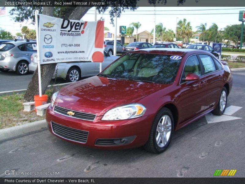 Red Jewel Tintcoat / Neutral 2011 Chevrolet Impala LT