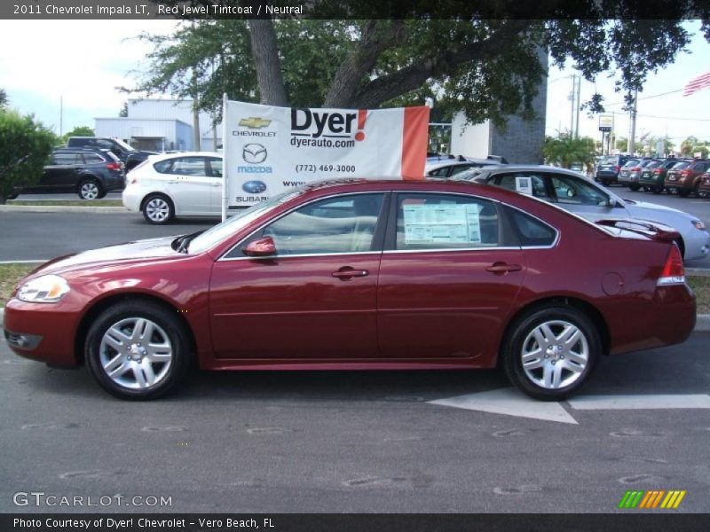 Red Jewel Tintcoat / Neutral 2011 Chevrolet Impala LT