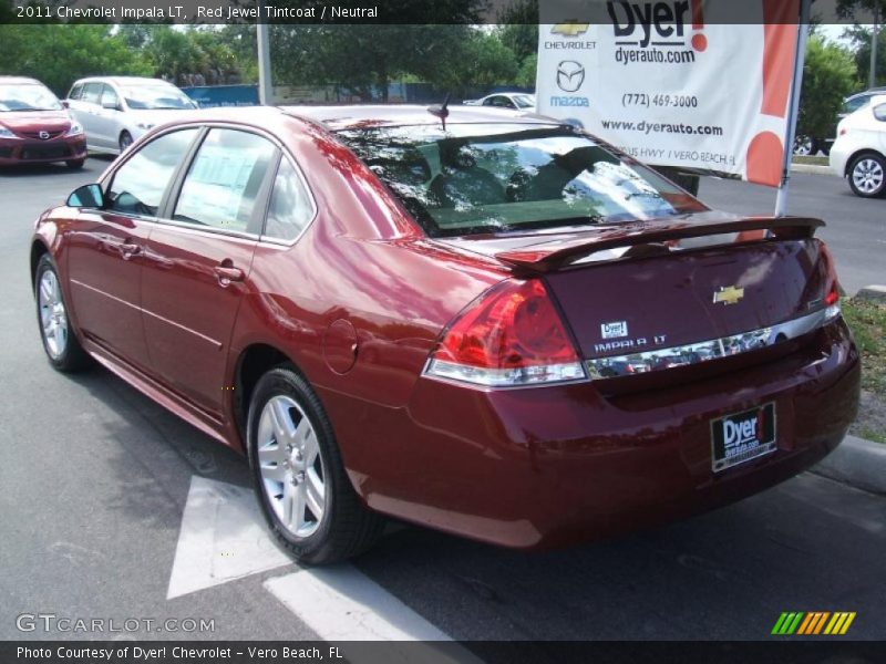 Red Jewel Tintcoat / Neutral 2011 Chevrolet Impala LT