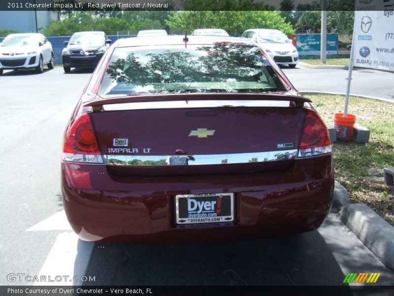 Red Jewel Tintcoat / Neutral 2011 Chevrolet Impala LT