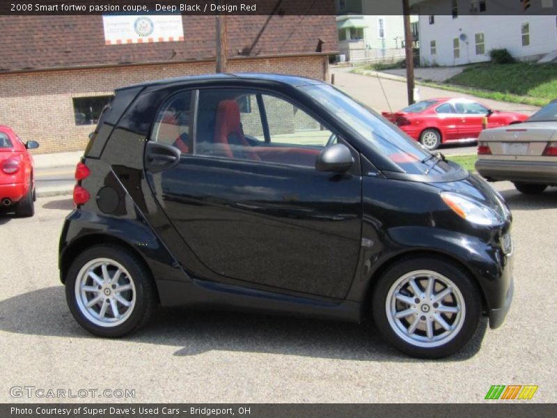 Deep Black / Design Red 2008 Smart fortwo passion coupe