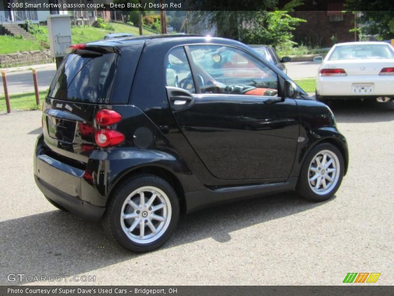 Deep Black / Design Red 2008 Smart fortwo passion coupe