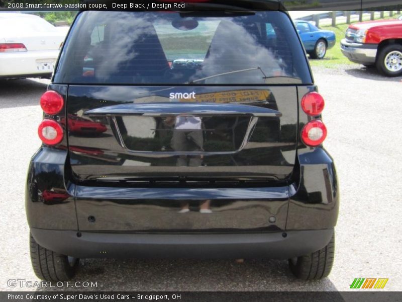 Deep Black / Design Red 2008 Smart fortwo passion coupe