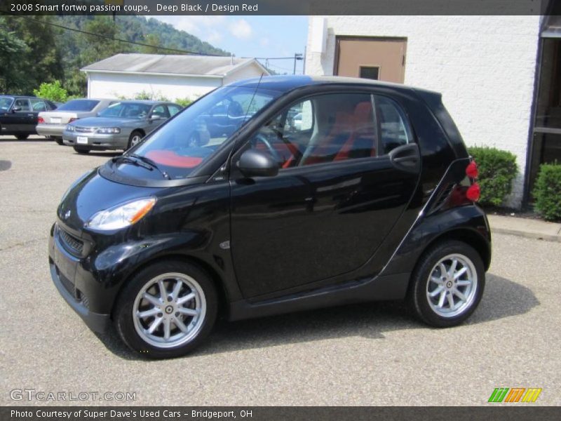 Deep Black / Design Red 2008 Smart fortwo passion coupe