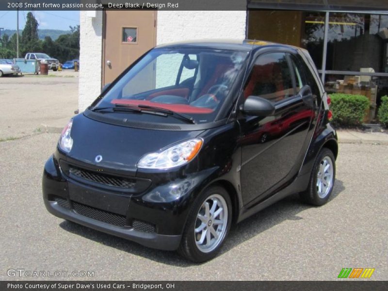 Deep Black / Design Red 2008 Smart fortwo passion coupe