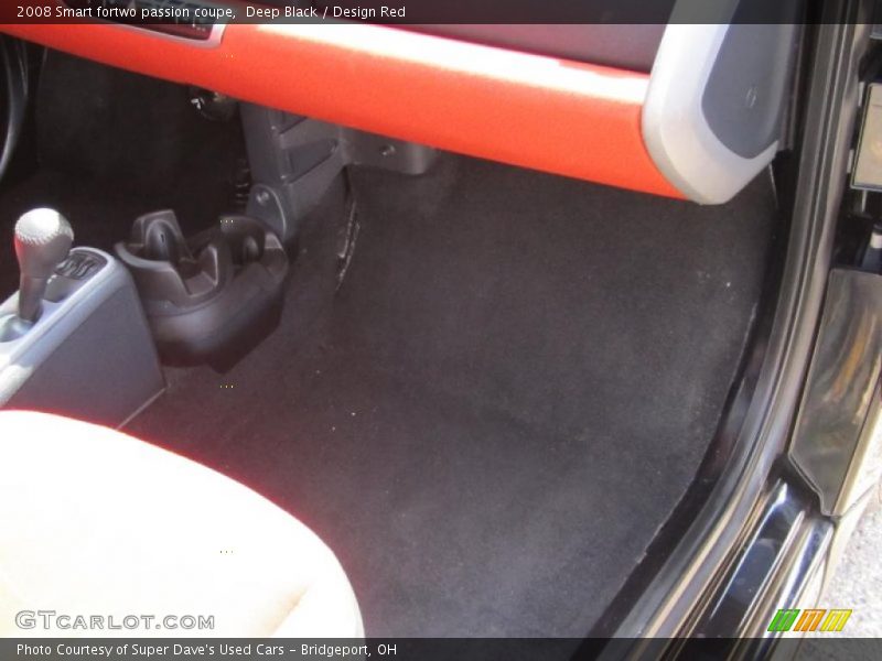 Deep Black / Design Red 2008 Smart fortwo passion coupe