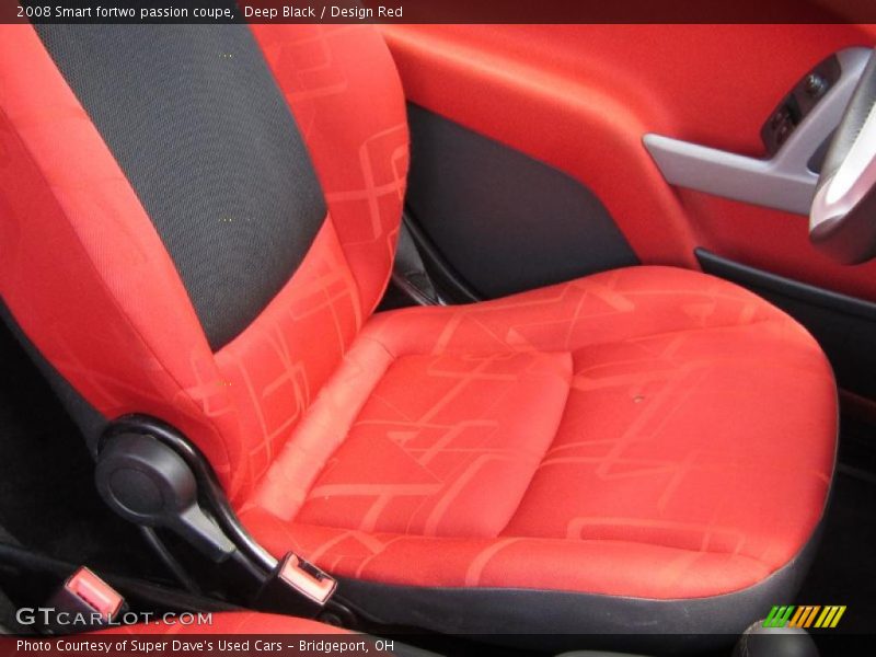 Deep Black / Design Red 2008 Smart fortwo passion coupe