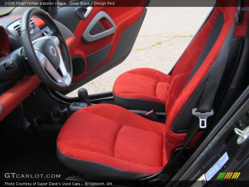 Deep Black / Design Red 2008 Smart fortwo passion coupe