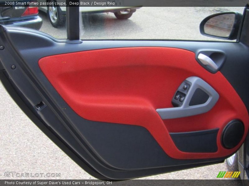 Deep Black / Design Red 2008 Smart fortwo passion coupe