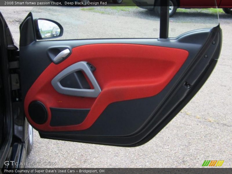Deep Black / Design Red 2008 Smart fortwo passion coupe