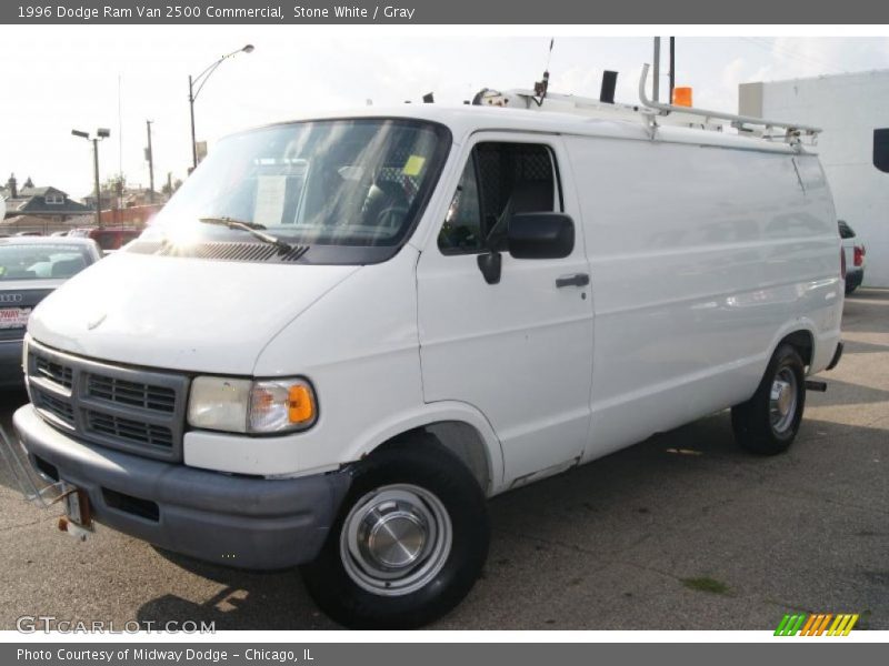 Stone White / Gray 1996 Dodge Ram Van 2500 Commercial