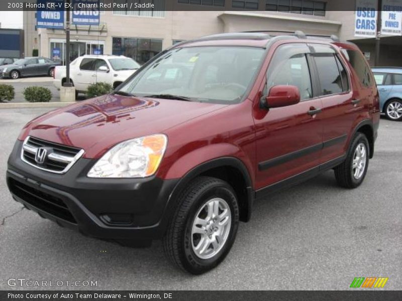 Chianti Red Pearl / Saddle 2003 Honda CR-V EX