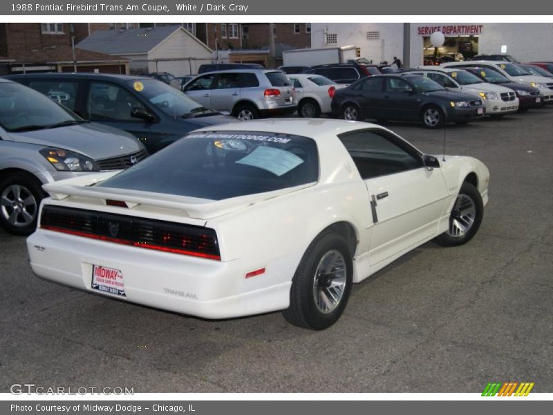 1988 Firebird Trans Am Coupe White