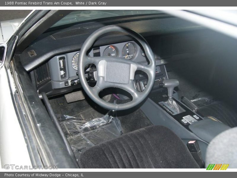 Front Seat of 1988 Firebird Trans Am Coupe