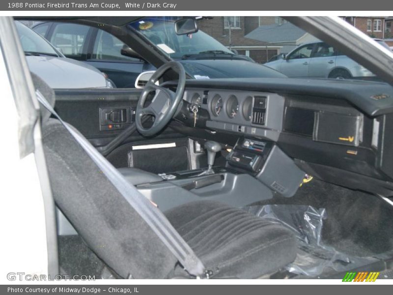 Front Seat of 1988 Firebird Trans Am Coupe
