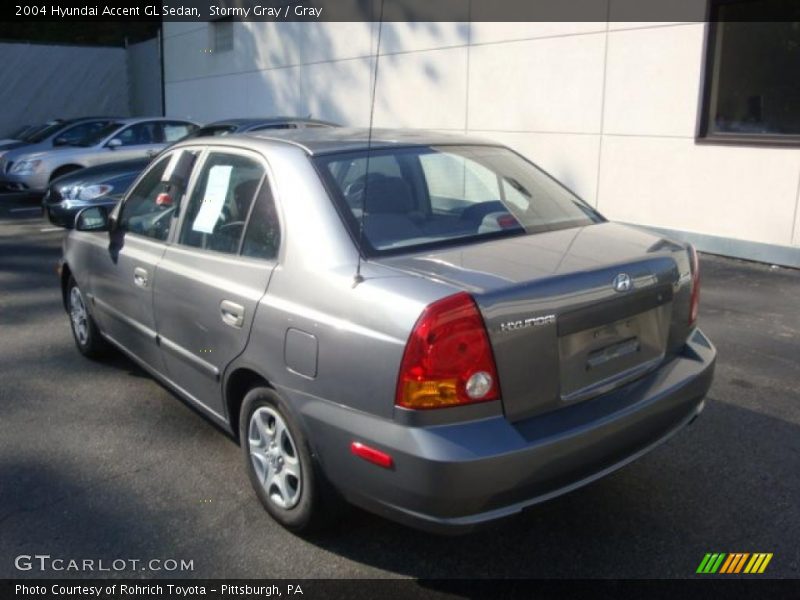 Stormy Gray / Gray 2004 Hyundai Accent GL Sedan