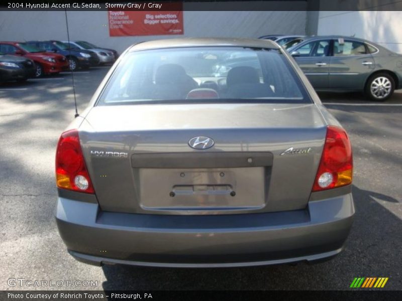 Stormy Gray / Gray 2004 Hyundai Accent GL Sedan
