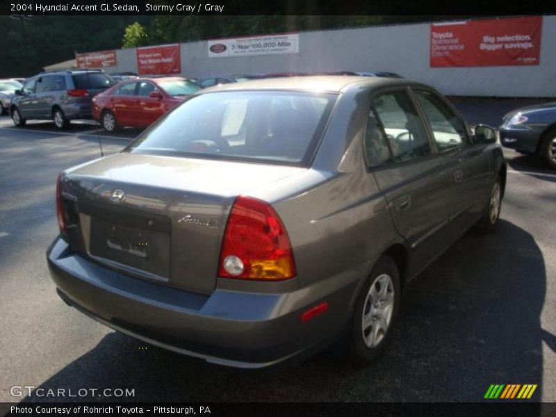 Stormy Gray / Gray 2004 Hyundai Accent GL Sedan