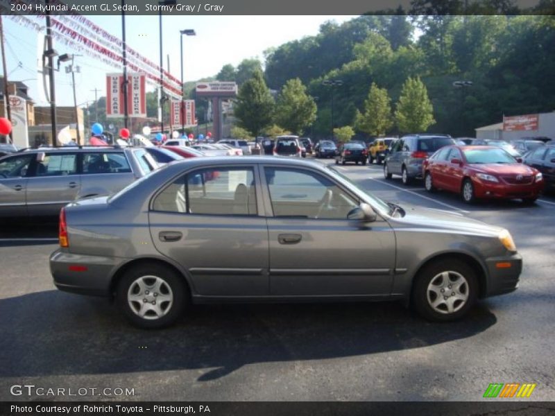 Stormy Gray / Gray 2004 Hyundai Accent GL Sedan