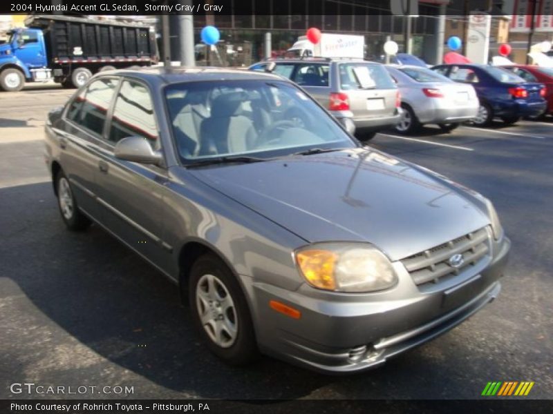 Stormy Gray / Gray 2004 Hyundai Accent GL Sedan