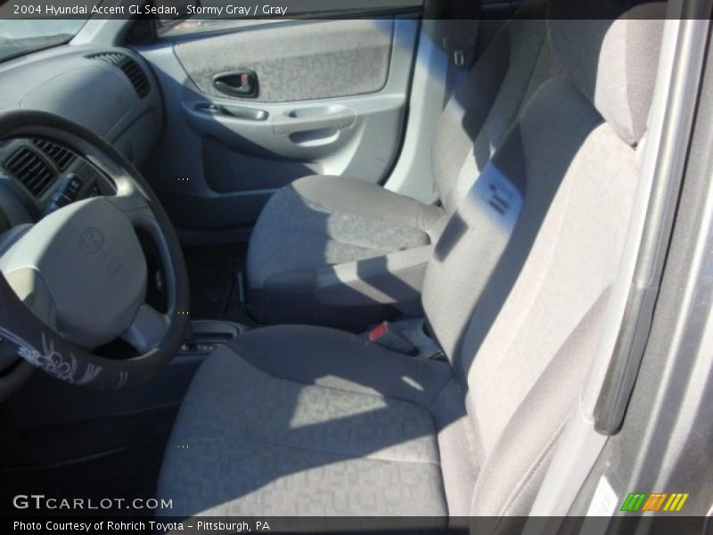 Stormy Gray / Gray 2004 Hyundai Accent GL Sedan