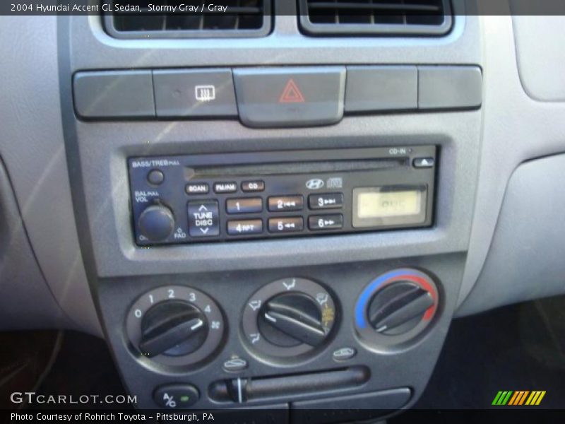 Stormy Gray / Gray 2004 Hyundai Accent GL Sedan