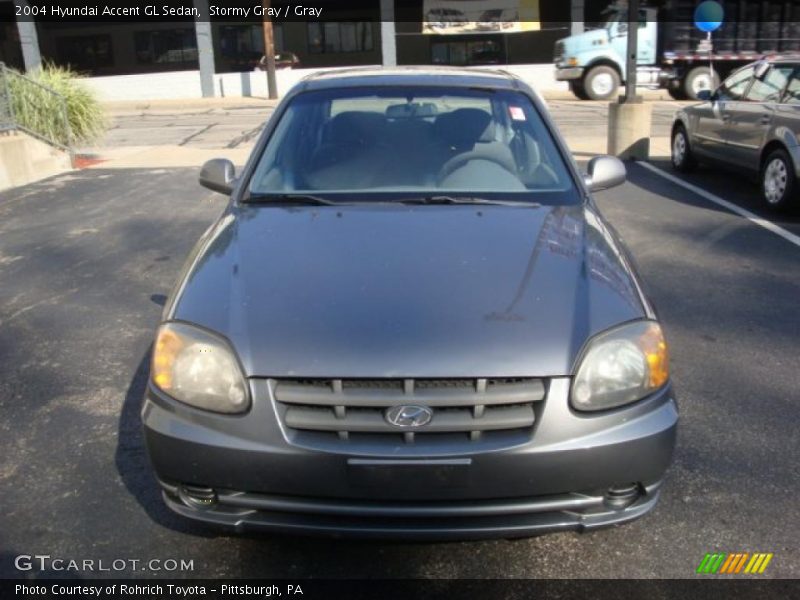 Stormy Gray / Gray 2004 Hyundai Accent GL Sedan