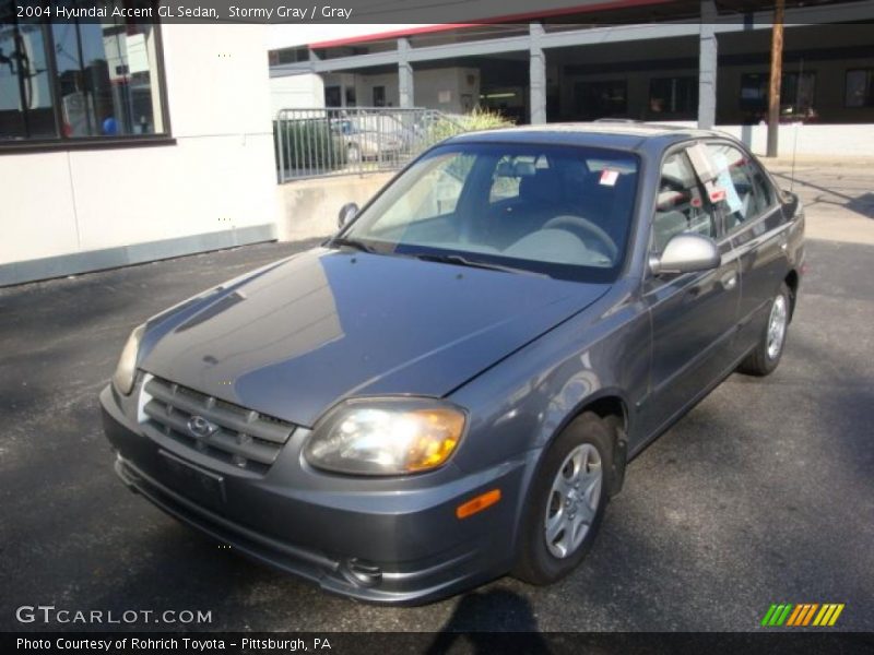 Stormy Gray / Gray 2004 Hyundai Accent GL Sedan