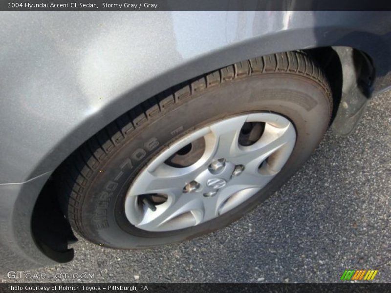 Stormy Gray / Gray 2004 Hyundai Accent GL Sedan