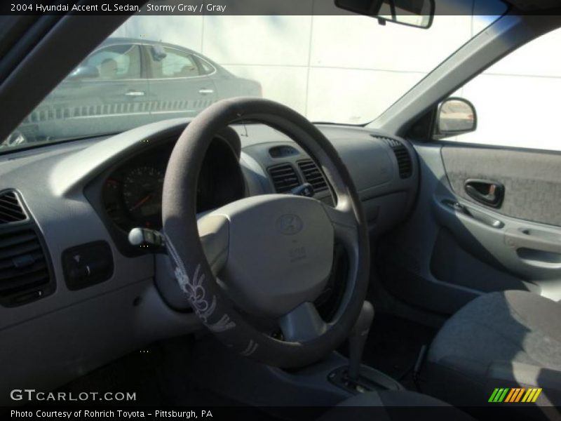 Stormy Gray / Gray 2004 Hyundai Accent GL Sedan