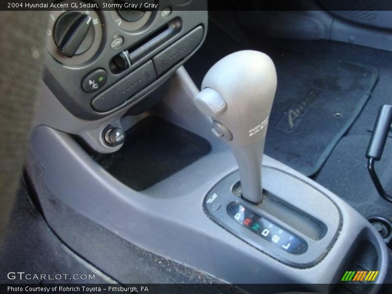 Stormy Gray / Gray 2004 Hyundai Accent GL Sedan