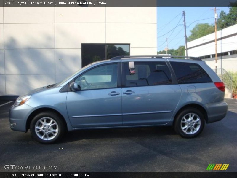 Blue Mirage Metallic / Stone 2005 Toyota Sienna XLE AWD
