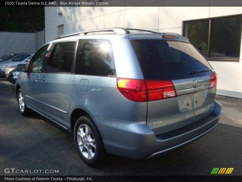 Blue Mirage Metallic / Stone 2005 Toyota Sienna XLE AWD