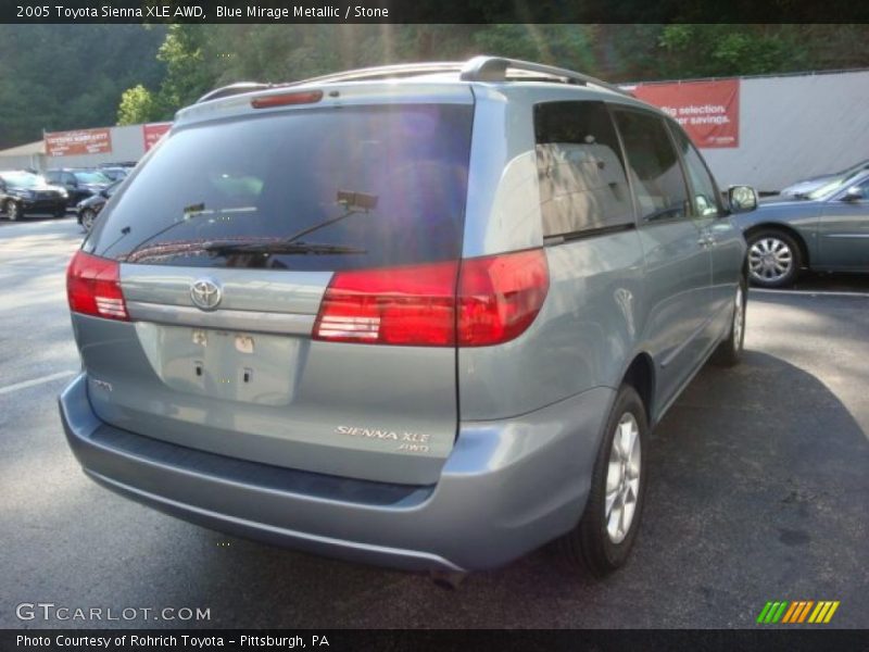 Blue Mirage Metallic / Stone 2005 Toyota Sienna XLE AWD