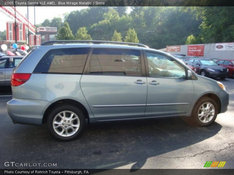 Blue Mirage Metallic / Stone 2005 Toyota Sienna XLE AWD