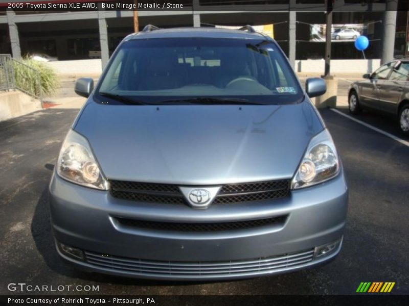 Blue Mirage Metallic / Stone 2005 Toyota Sienna XLE AWD