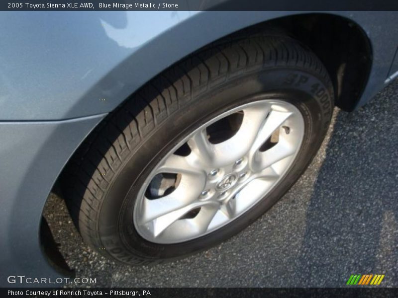 Blue Mirage Metallic / Stone 2005 Toyota Sienna XLE AWD