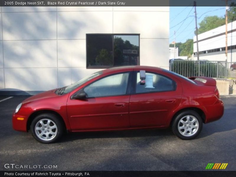Blaze Red Crystal Pearlcoat / Dark Slate Gray 2005 Dodge Neon SXT