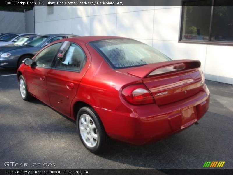 Blaze Red Crystal Pearlcoat / Dark Slate Gray 2005 Dodge Neon SXT