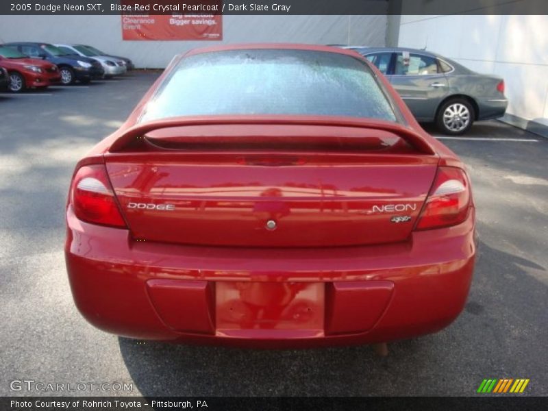 Blaze Red Crystal Pearlcoat / Dark Slate Gray 2005 Dodge Neon SXT