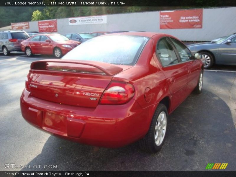 Blaze Red Crystal Pearlcoat / Dark Slate Gray 2005 Dodge Neon SXT