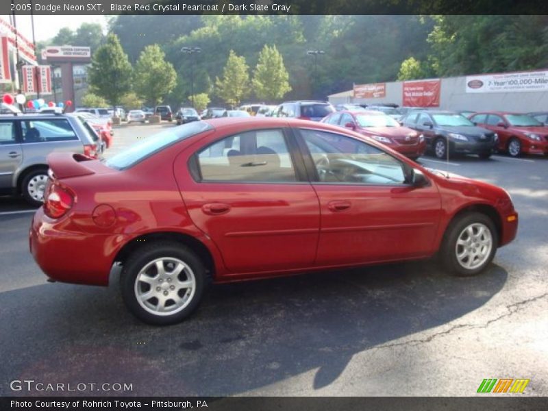 Blaze Red Crystal Pearlcoat / Dark Slate Gray 2005 Dodge Neon SXT