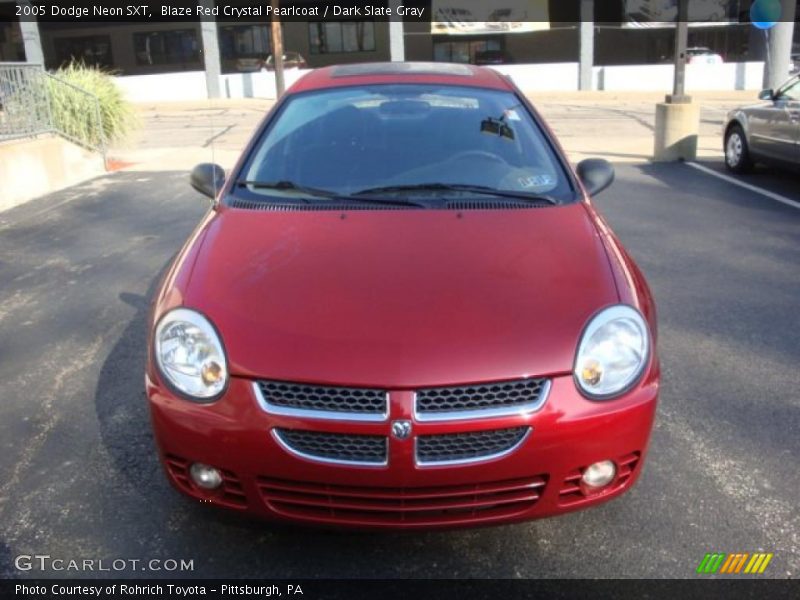 Blaze Red Crystal Pearlcoat / Dark Slate Gray 2005 Dodge Neon SXT