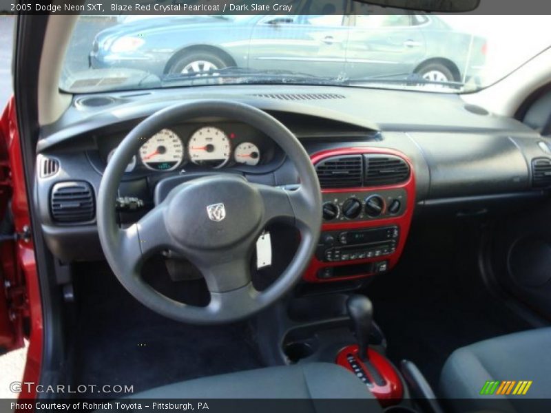Blaze Red Crystal Pearlcoat / Dark Slate Gray 2005 Dodge Neon SXT